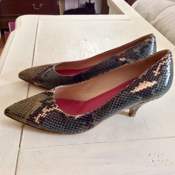 kate spade Shoes - KATE SPADE "MELANIE'" KITTEN HEELS SNAKE Print 7